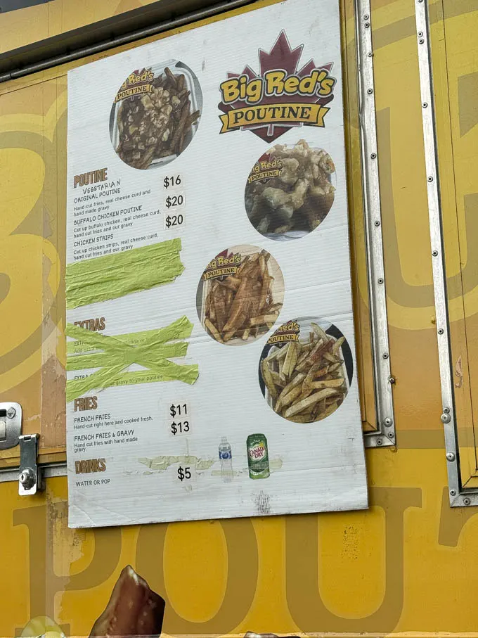 PNE 2024: Food and Drink Highlights, Menu