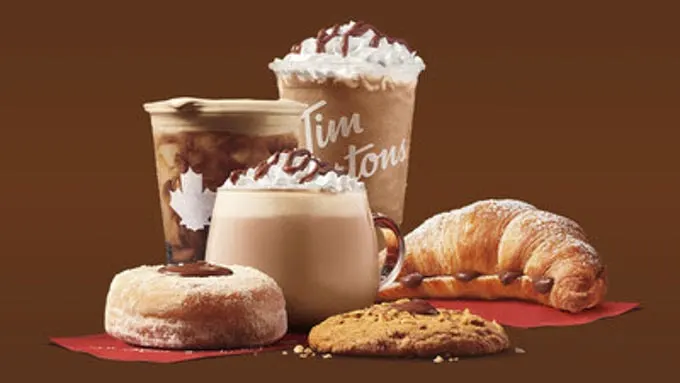 Tim Hortons Hazelnut with Nutella Lineup