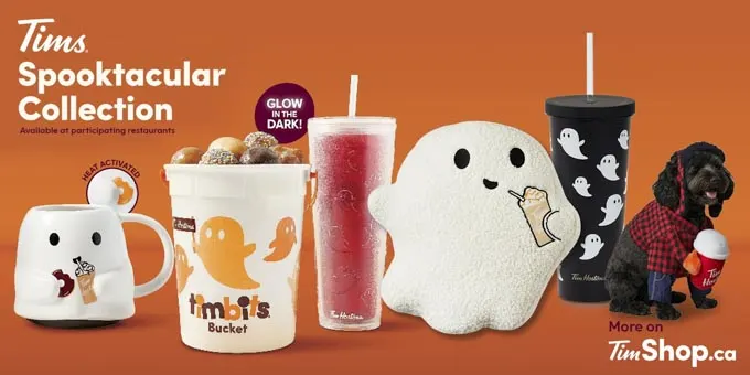 Tim Hortons Halloween Collection 2024: Glow-in-the-Dark Fun