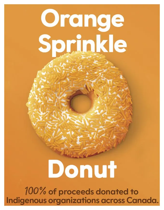 Tim Hortons Orange Sprinkle Donut Campaign Sept 30