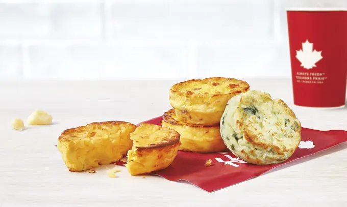 Tim Hortons New Four Cheese Omelette Bites 