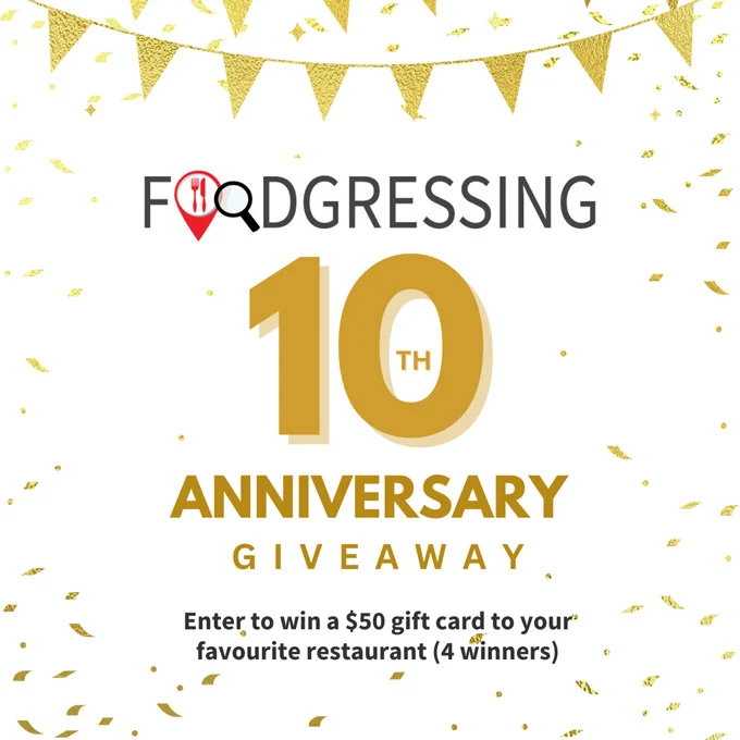 Foodgressing 10th Anniversary Giveaway