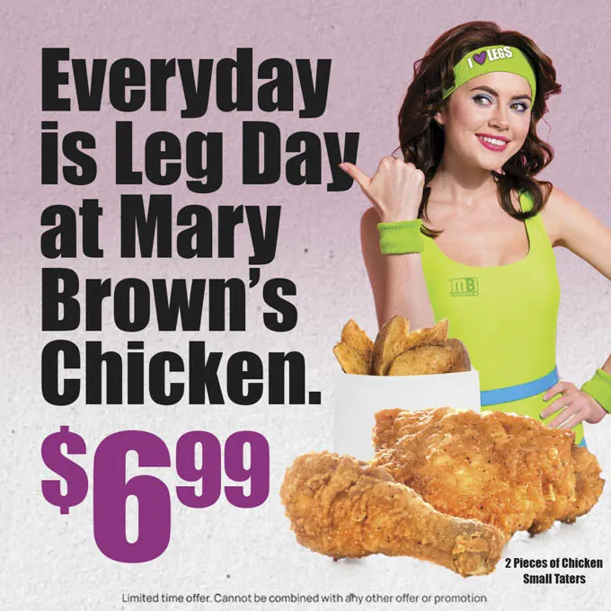 Mary Brown&rsquo;s Chicken Introduces the Leg Day Combo