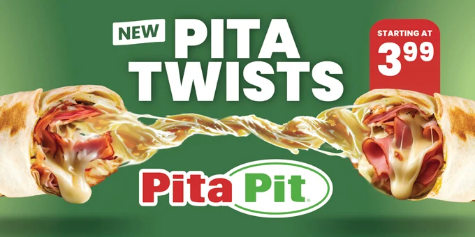 Pita Pit Introduces Pita Twists for a Limited Time