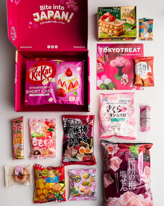 March 2025 Tokyo Treat Cherry Blossom Bites Subscription Box