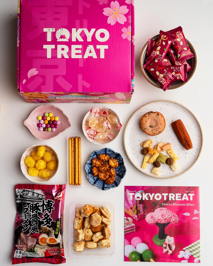 March 2025 Tokyo Treat Cherry Blossom Bites Subscription Box