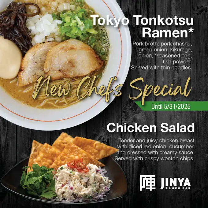 JINYA Ramen Bar Introduces New Chef&rsquo;s Specials for Spring