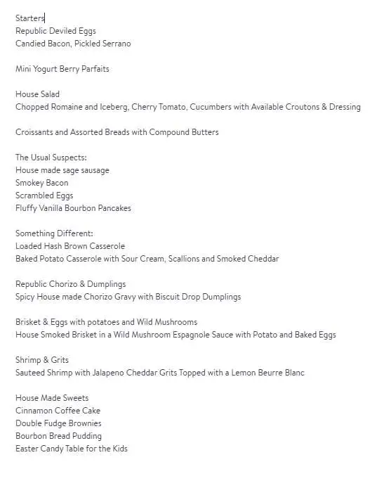 Easter Brunch Dallas - Fort Worth 2025, Lunch, Dinner, Events
