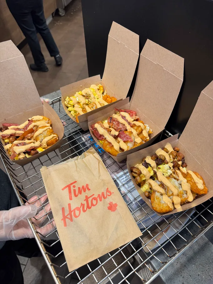 Tim Hortons NEW Scrambled Egg Loaded Boxes