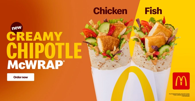 NEW McDonald's Canada Fish & Chicken McWrap