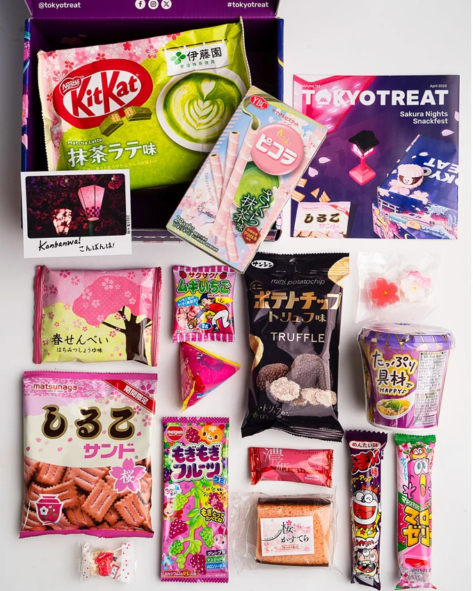 TokyoTreat’s April 2025 Box Highlights Cherry Blossom Season at Night
