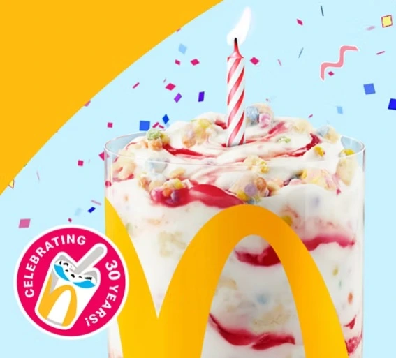McDonald’s Canada Launches Birthday Cake McFlurry