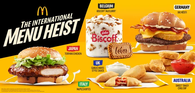 International Menu Heist Launches at McDonald’s Canada