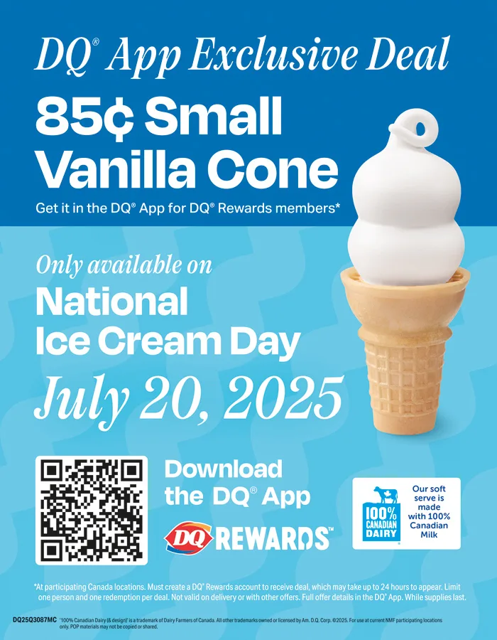 DQ Canada Launches Superman Blizzard and 85¢ Cone Day