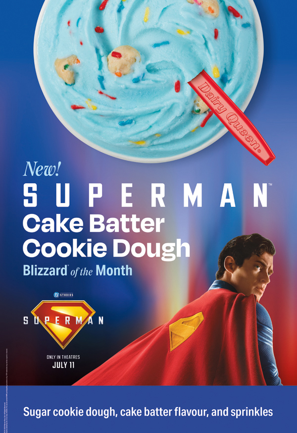 DQ Canada Launches Superman Blizzard and 85¢ Cone Day