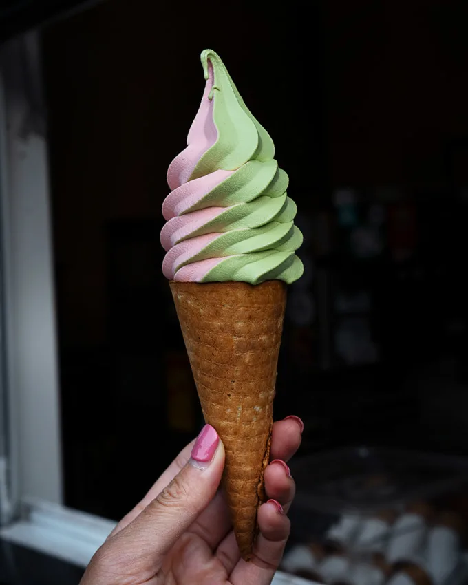 Vegan Soft Serve at Cr&egrave;merie SWIRL in Montreal