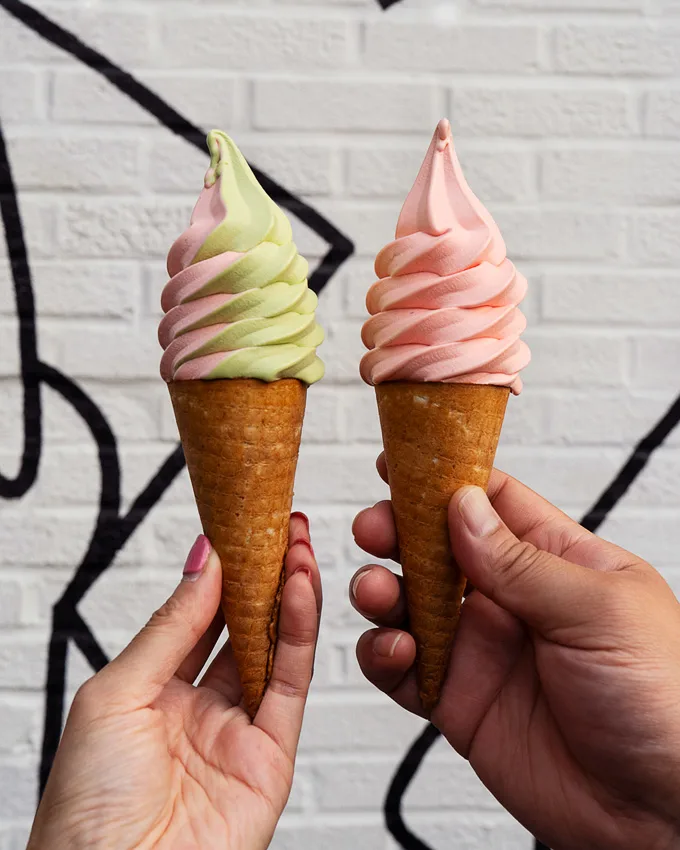 Vegan Soft Serve at Cr&egrave;merie SWIRL in Montreal