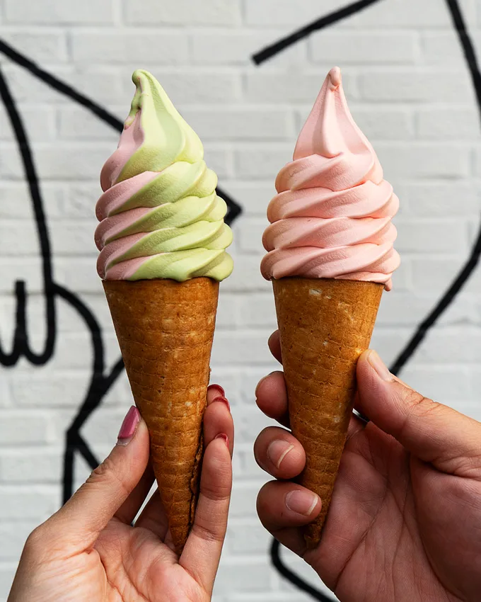 Vegan Soft Serve at Cr&egrave;merie SWIRL in Montreal