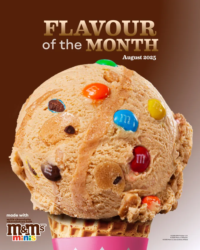 Baskin-Robbins Canada Peanut Butter Monster Cookie Flavour