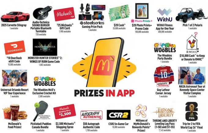 McDonald's Monopoly Canada 2025: Prizes, Pieces, Rules, Dates
