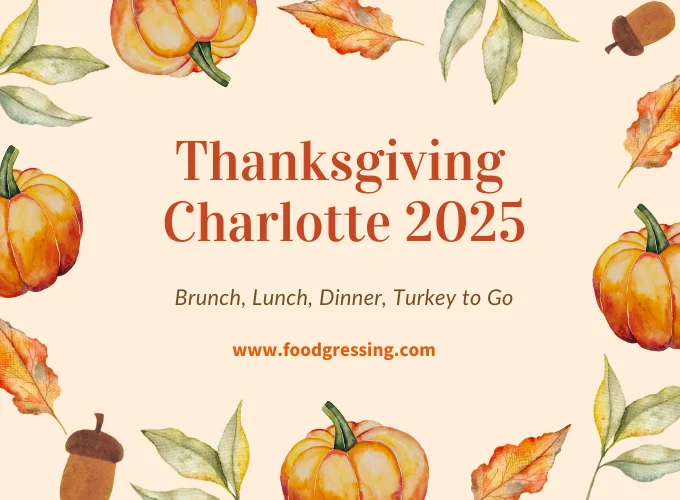 Thanksgiving Charlotte 2025: Dinner, Turkey To Go, Brunch