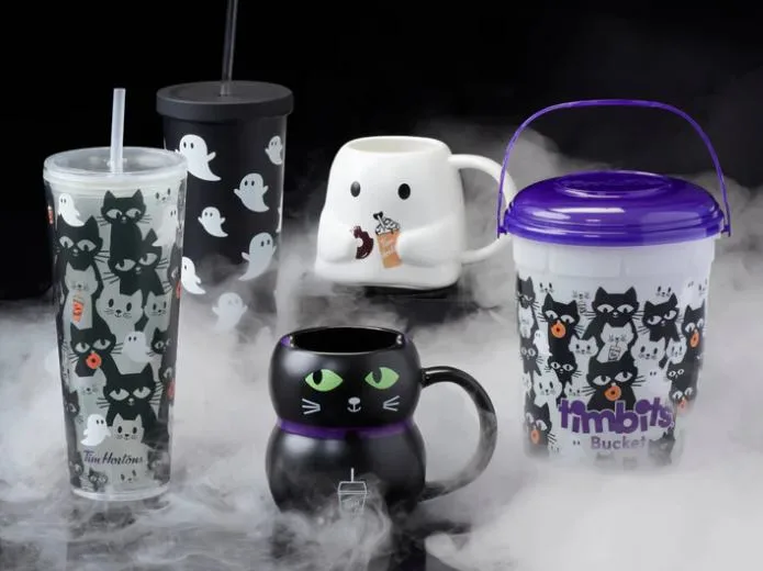 Tim Hortons Unveils New Black Cat Halloween Collection