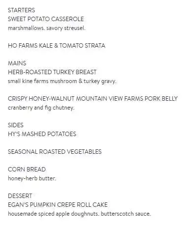 Thanksgiving Honolulu 2025: Dinner, Turkey To Go, Brunch