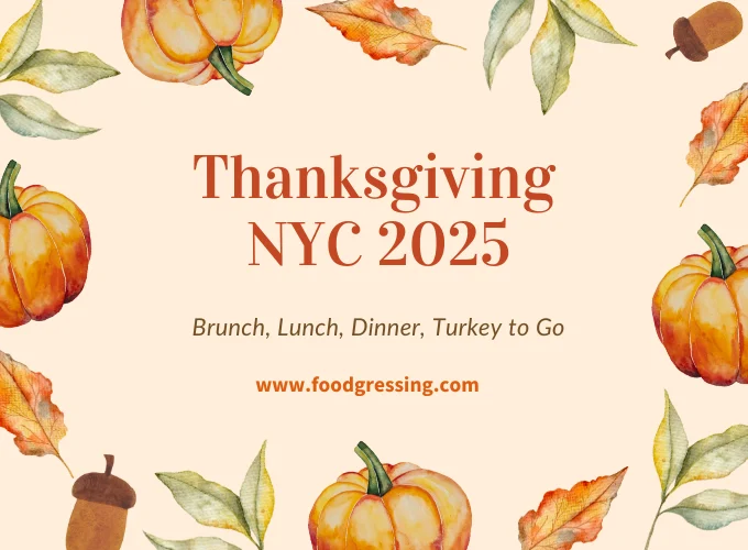 Thanksgiving NYC 2025: Dinner, Turkey To Go, Brunch