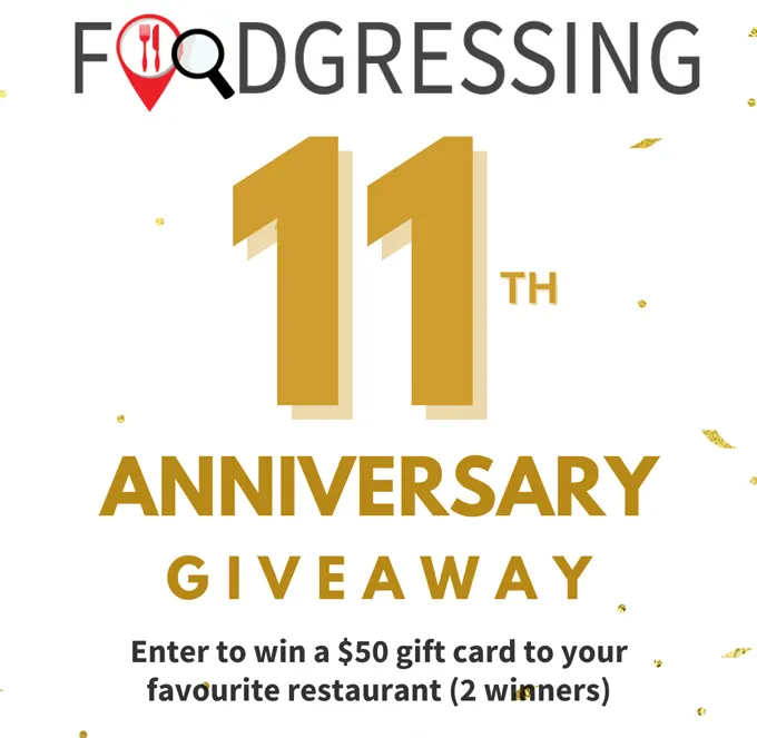 Foodgressing 11th Anniversary Giveaway