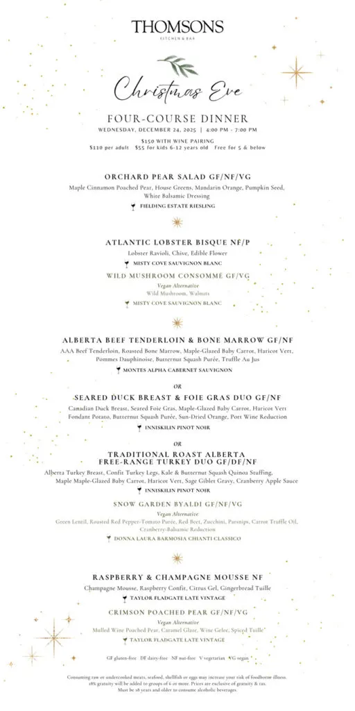 Christmas Calgary 2025: Dinner, Turkey To Go, Brunch