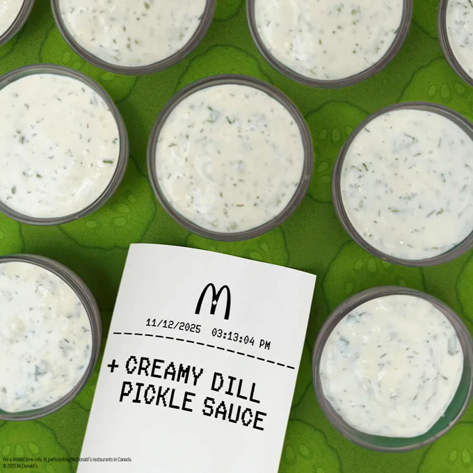 McDonald’s Canada NEW Triple Pickle McCrispy and Creamy Dill Dip