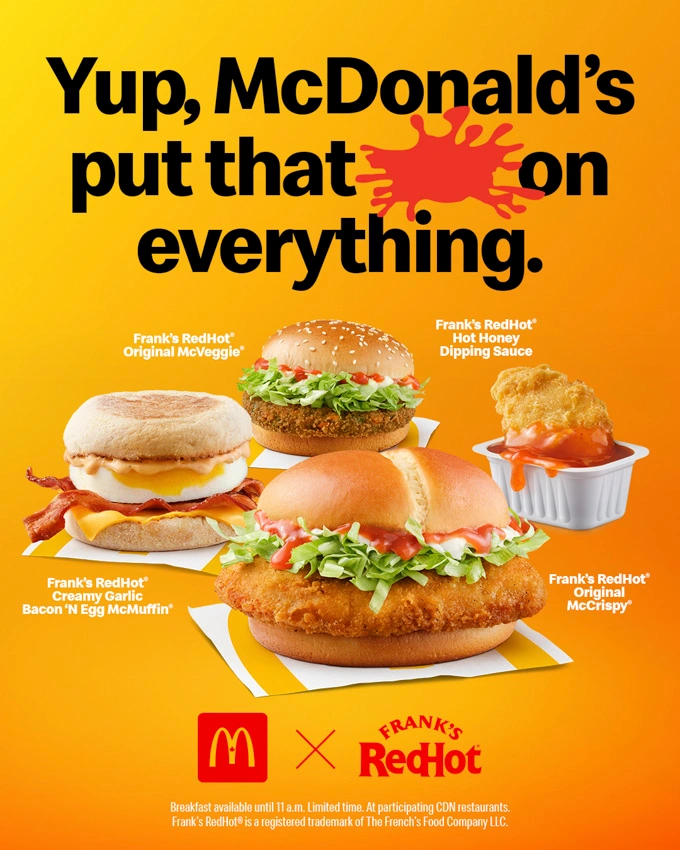 McDonald's Canada Brings Frank’s RedHot Heat to Menu
