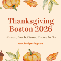 Thanksgiving Boston 2026: Dinner, Turkey To Go, Brunch