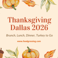 Thanksgiving Dallas 2026: Dinner, Turkey To Go, Brunch